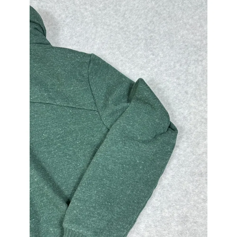 Alo Womens Green Turtleneck Pullover Sweatshirt